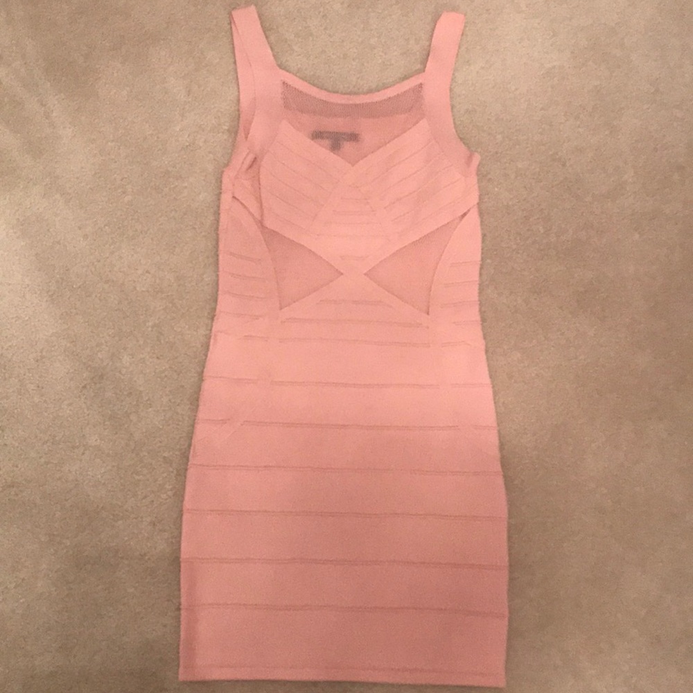 Pink bandage dress